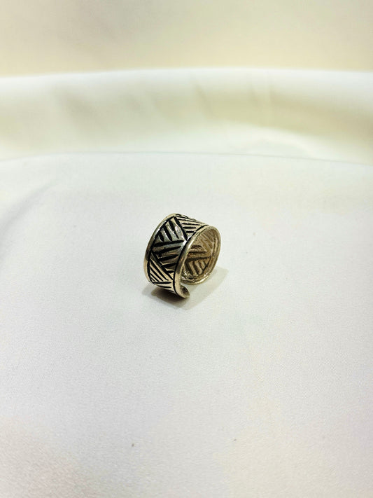 925 Silver Ring| Noor Chittai Silver Band Ring