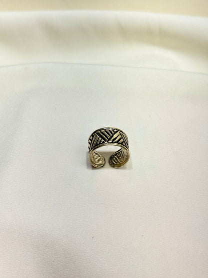 925 Silver Ring| Noor Chittai Silver Band Ring