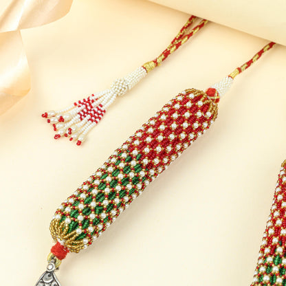 Anokhi Dual Tone Rajputi Jhalar 925 Silver Aad Necklace