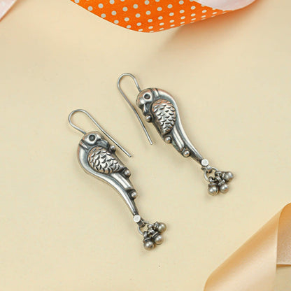 Tridha Silver Morni Earrings – 92.5 Silver