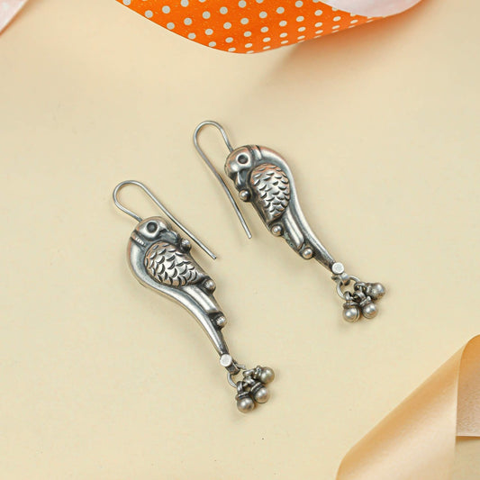 Tridha Silver Morni Earrings – 92.5 Silver