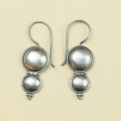 Tridha Chandrika Silver Earrings | 925 Silver