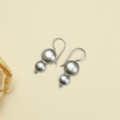 Tridha Chandrika Silver Earrings | 925 Silver