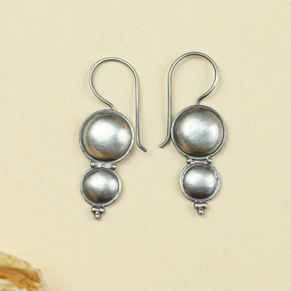 Tridha Chandrika Silver Earrings | 925 Silver