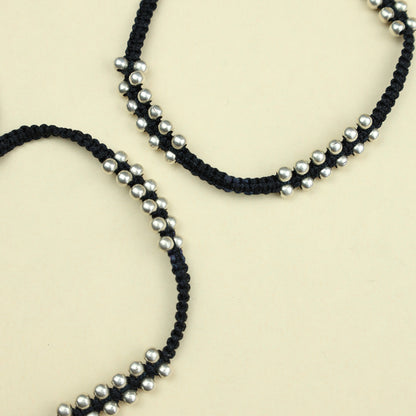 Nazakat Ball Charm Thread Anklet