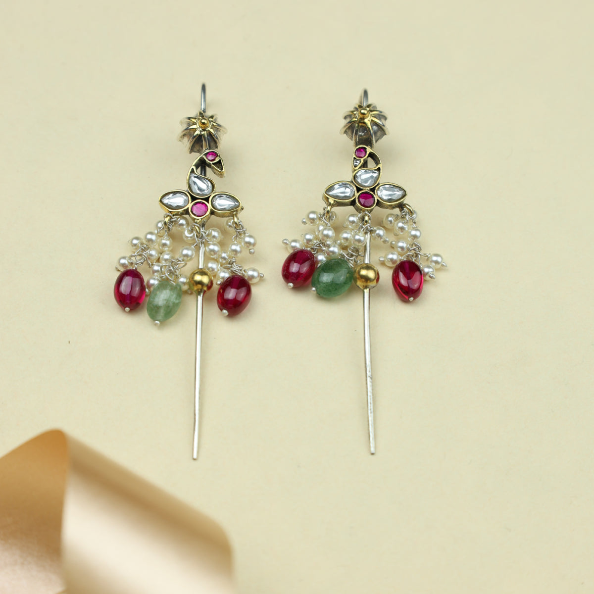 Anokhi Fusion Kundan Bird Motif Ear Pin