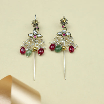Anokhi Fusion Kundan Bird Motif Ear Pin