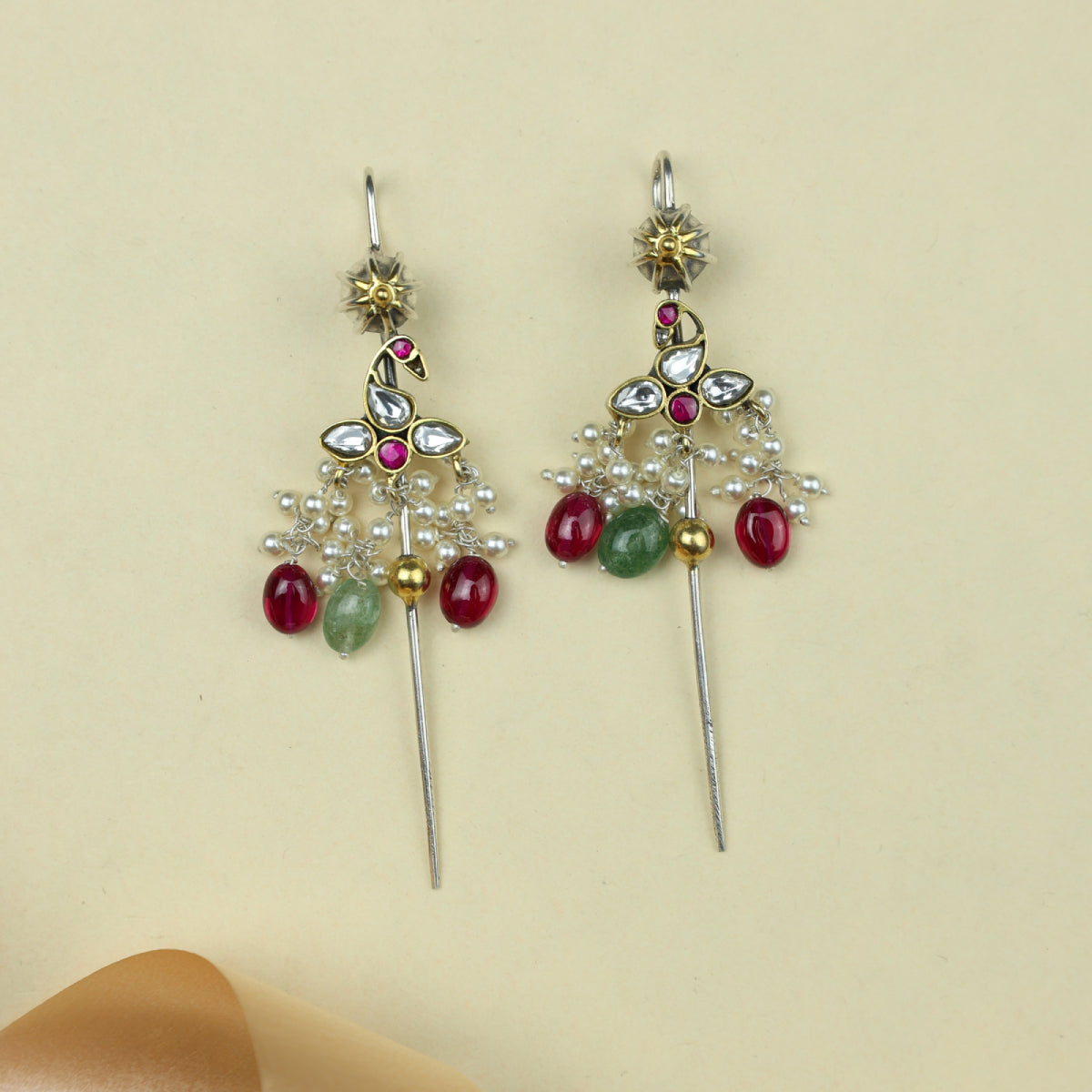 Anokhi Fusion Kundan Bird Motif Ear Pin