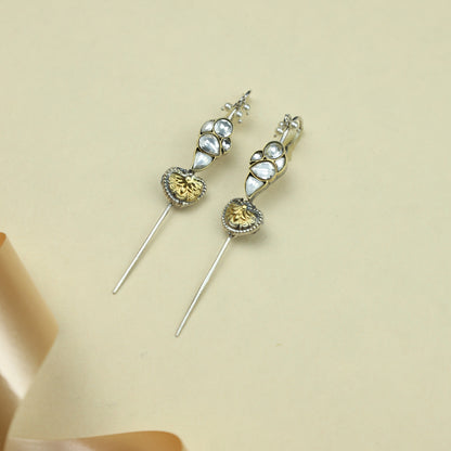 Anokhi Fusion Kundan Parrot Ear Pin