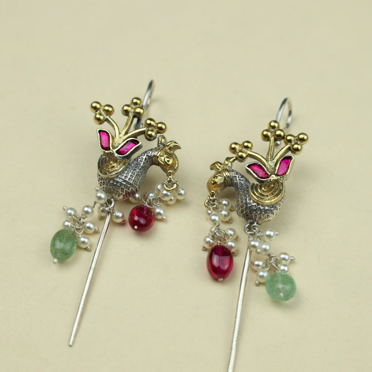 Anokhi Fusion Peocok Motif Ear Pin