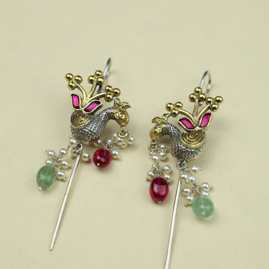 Anokhi Fusion Peocok Motif Ear Pin