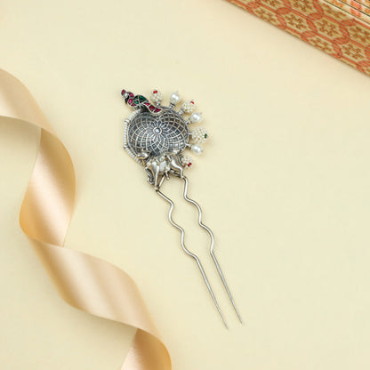 Anokhi Fusion Bird And Nandi Motif Hairpin