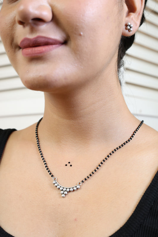 Maharastrian Peshwai Motif Mangalsutra– 92.5 Silver
