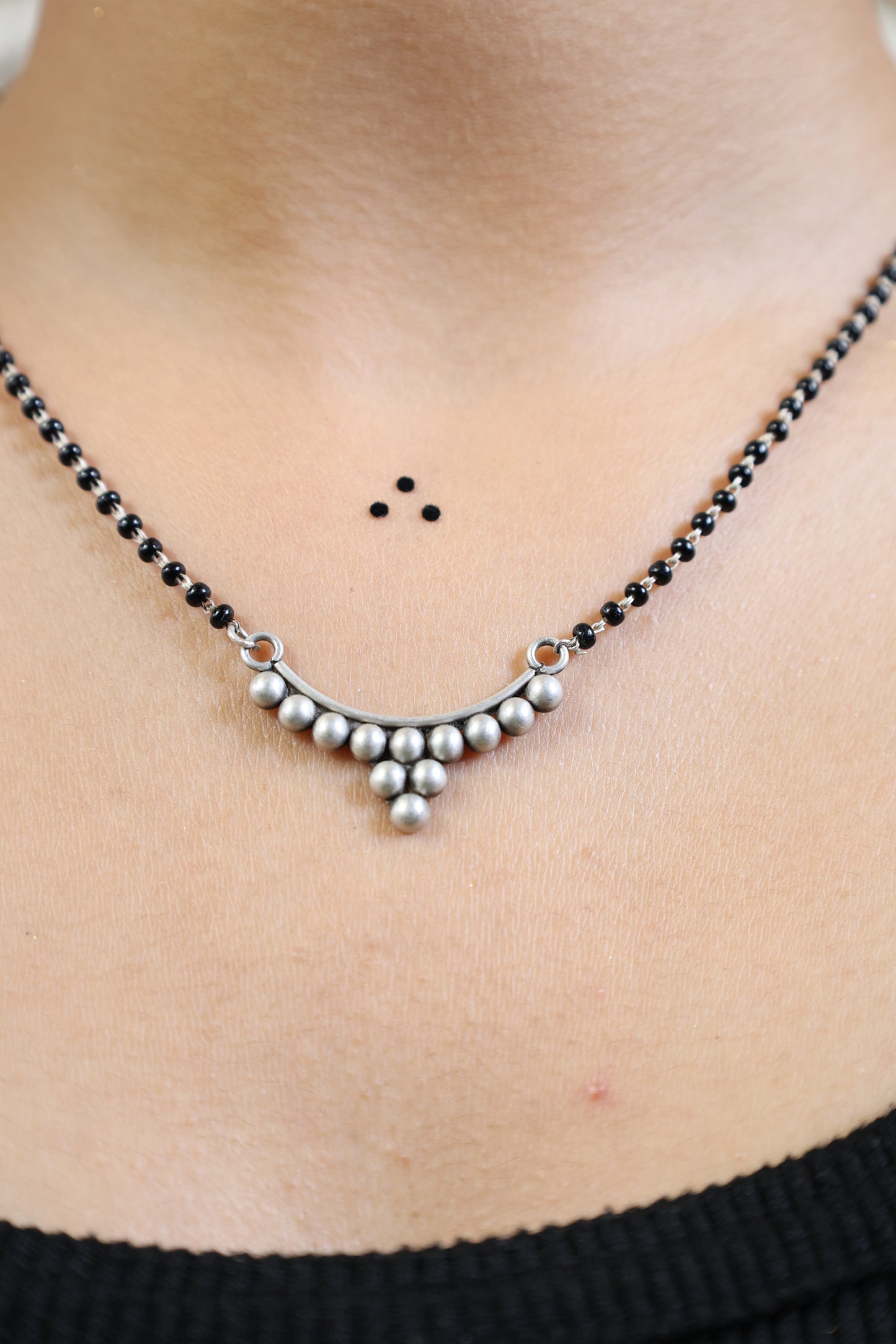 Maharastrian Peshwai Motif Mangalsutra– 92.5 Silver