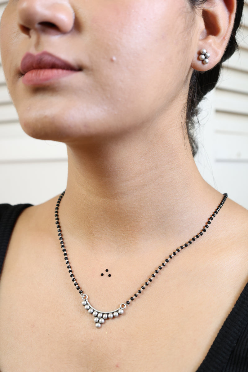 Maharastrian Peshwai Motif Mangalsutra– 92.5 Silver