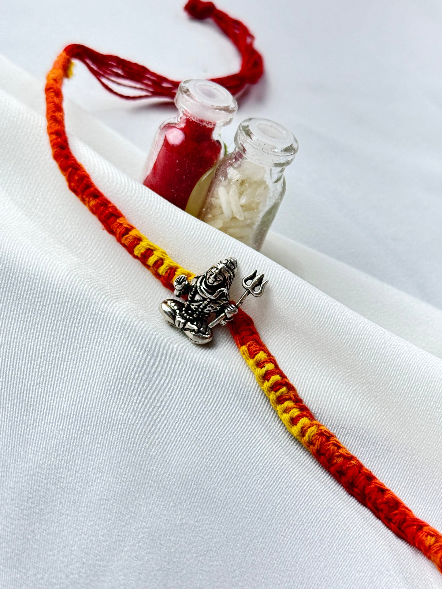 925 Silver Rakhi| Silver Mahakal Murti Rakhi