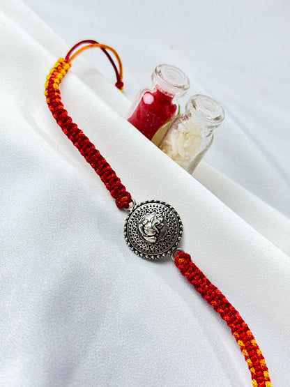 925 Silver Rakhi| Silver Divya Ganpati Rakhi