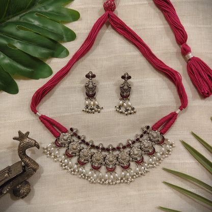 Tribal Tales Kempstone Jari Dori Necklace Set