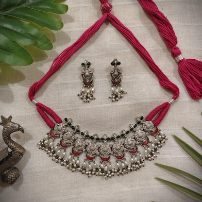 Tribal Tales Kempstone Jari Dori Necklace Set