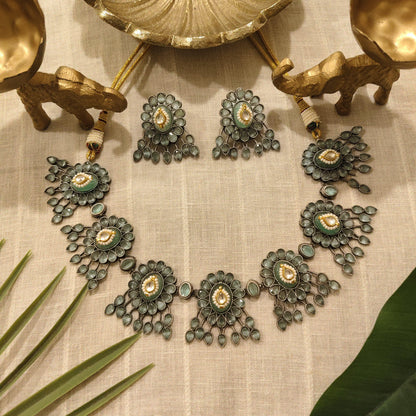 Tribal Tales Stone Embedded Neckpiece