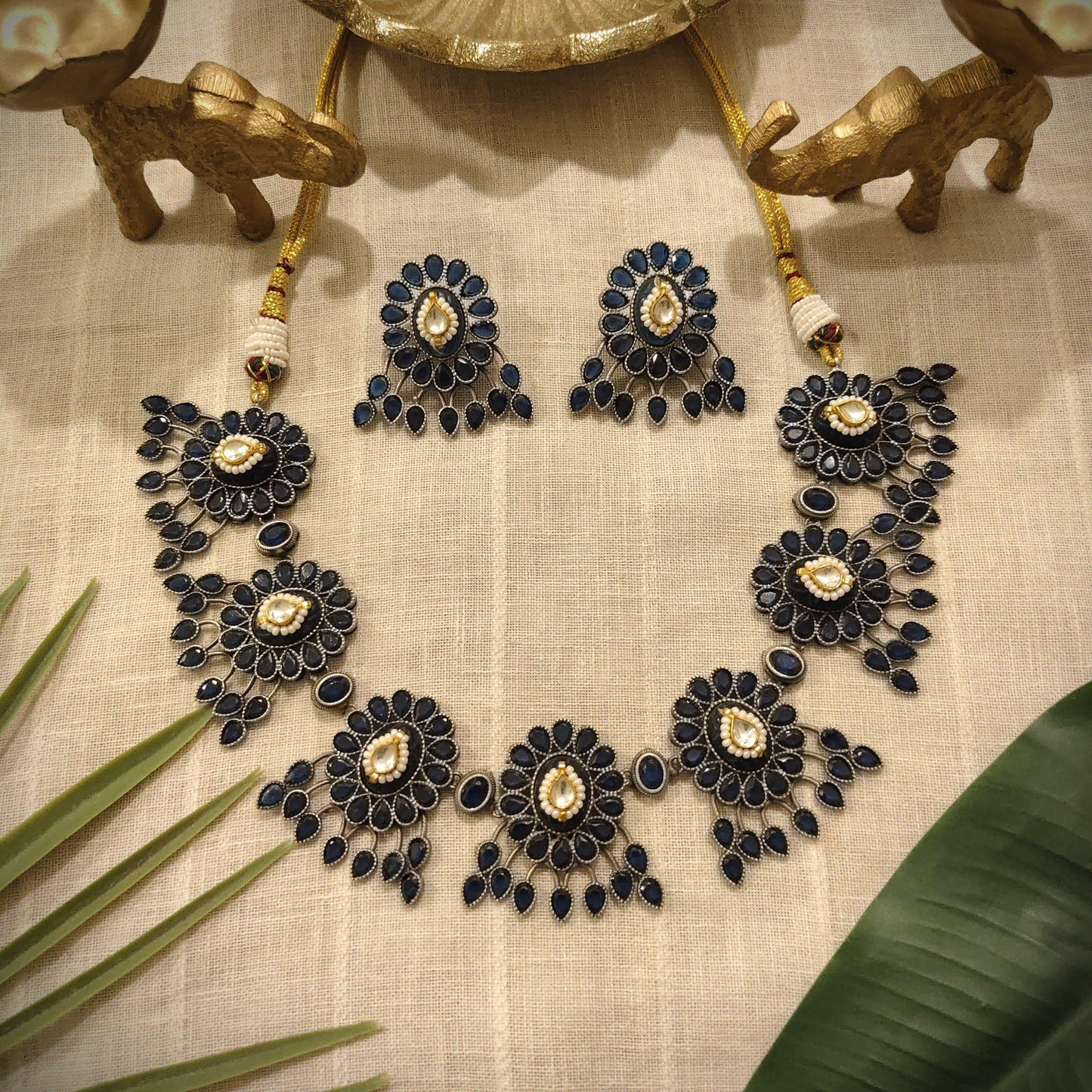 Tribal Tales Stone Embedded Neckpiece
