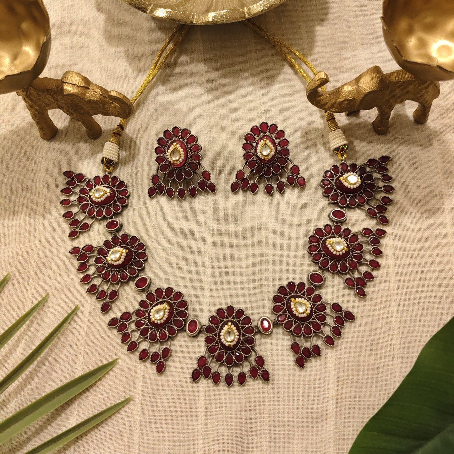 Tribal Tales Stone Embedded Neckpiece