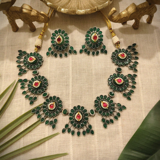 Tribal Tales Stone Embedded Neckpiece