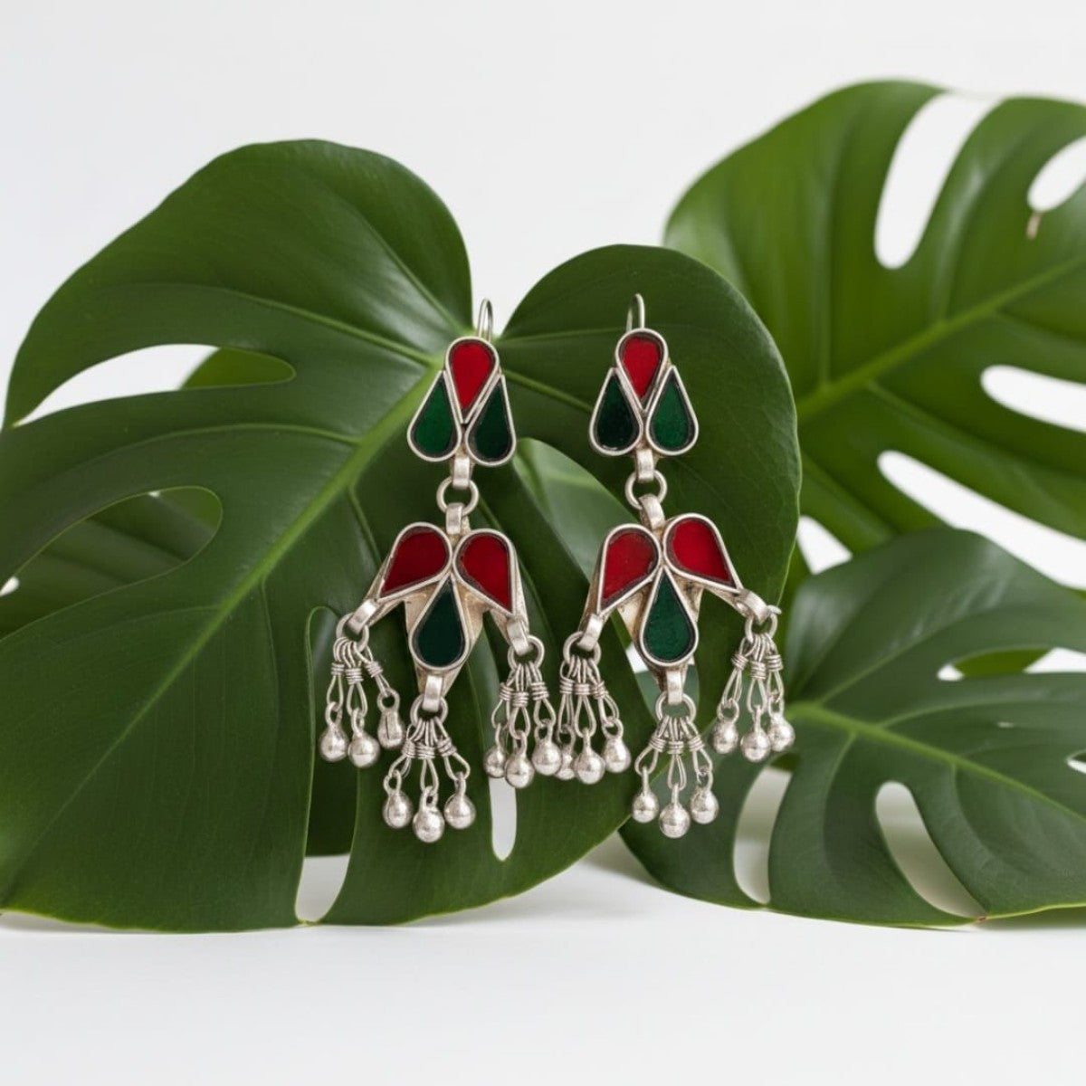 Tribal tales Afghaanii Glass Earrings