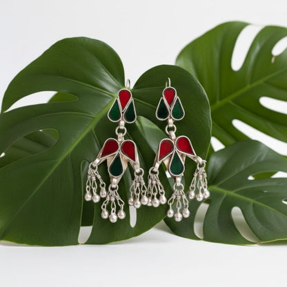 Tribal tales Afghaanii Glass Earrings