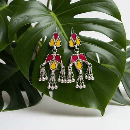 Tribal tales Afghaanii Glass Earrings