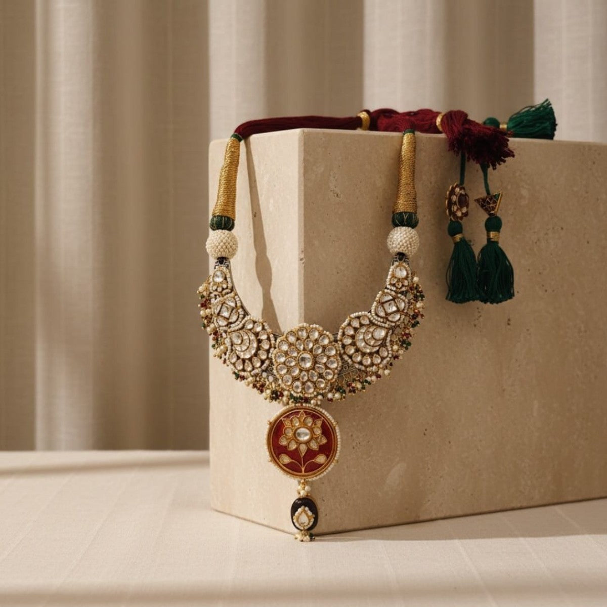 Tribal Tales Royal Kundan Dori Bridal Necklace
