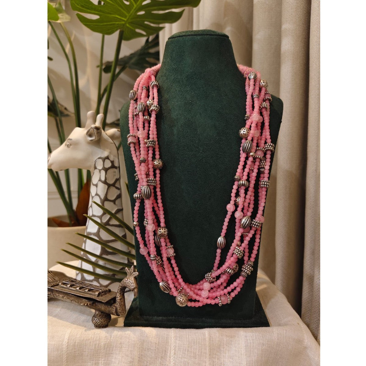 Tribal Tales Multi-Strand Amethyst Pearl Necklace