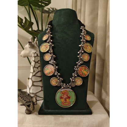 Tribal Tales Pichwai Art Multi Motif Necklace