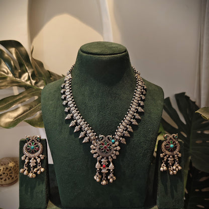 Tribal Tales Kolhapuri Stone Embedded Neckpiece