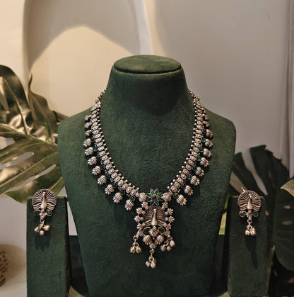 Tribal Tales Kolhapuri Stone Embedded Neckpiece