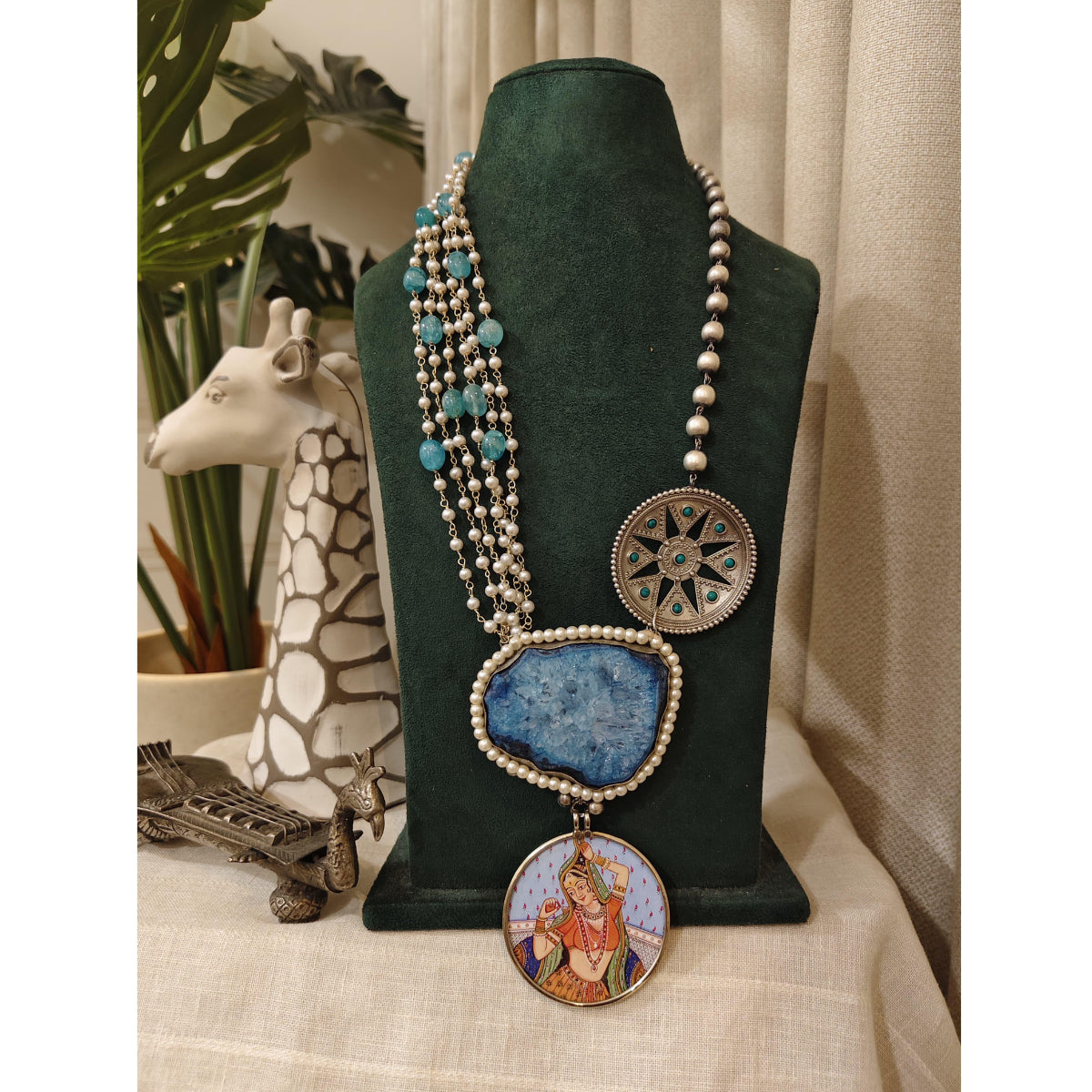 Tribal Tales Rajasthani Long Meenakari Necklace