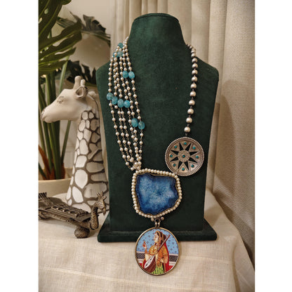 Tribal Tales Rajasthani Long Meenakari Necklace