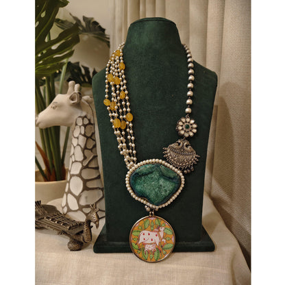 Tribal Tales Divine Pichwai Stone Necklace