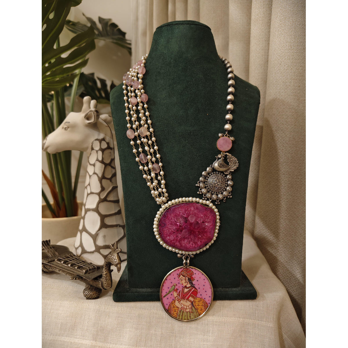Tribal Tales Divine Pichwai Stone Necklace