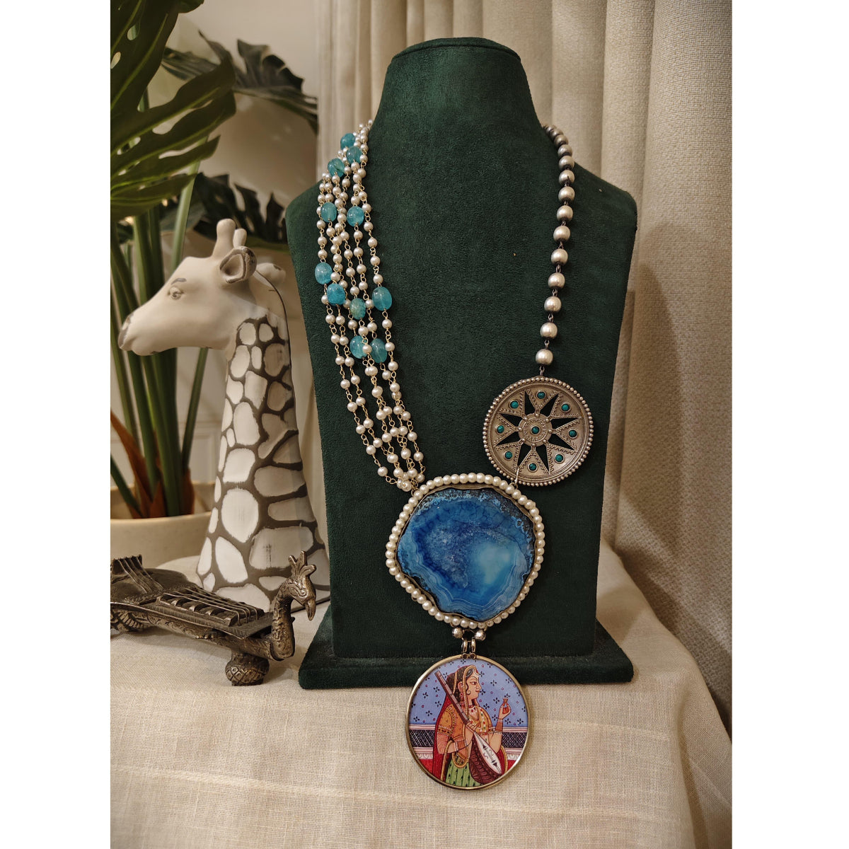 Tribal Tales Rajasthani Long Meenakari Necklace