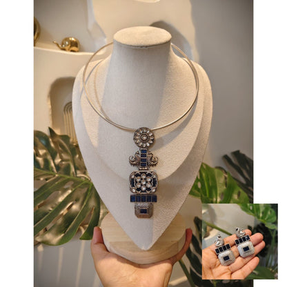 Tribal Tales Dainty Fusion Hasli Necklace Set