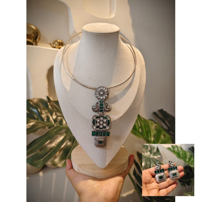 Tribal Tales Dainty Fusion Hasli Necklace Set