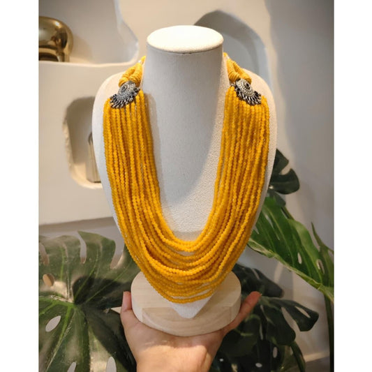 Tribal Tales Japanese Beads Multi Layer Necklace