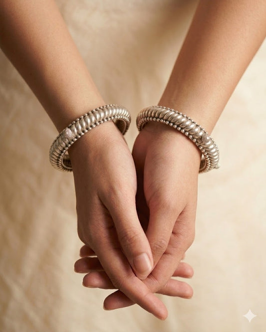 Anokhi Heritage Heirloom Silver Sutlada Bangle