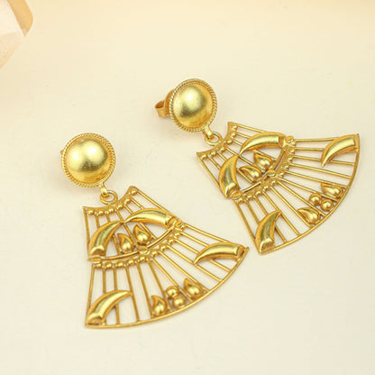 Anokhi Arka Silver Earrings – Gold Tone