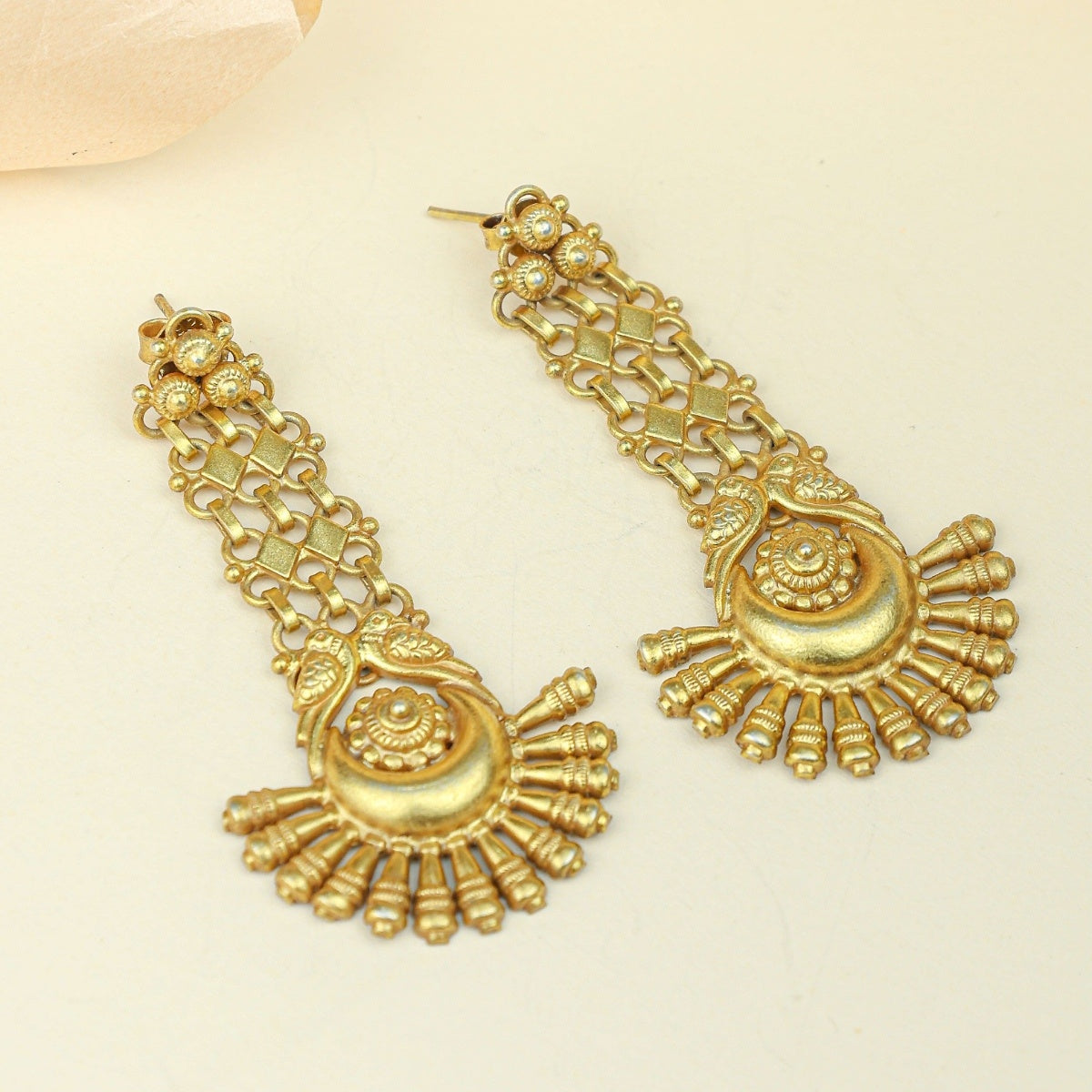 Anokhi Nupur Chandbali Earrings – Gold Tone