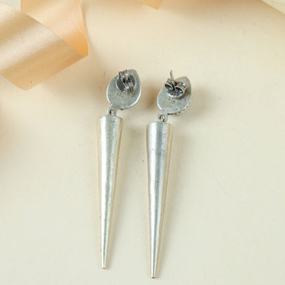 Tridha Conical Drop Earrings | 925 Silver
