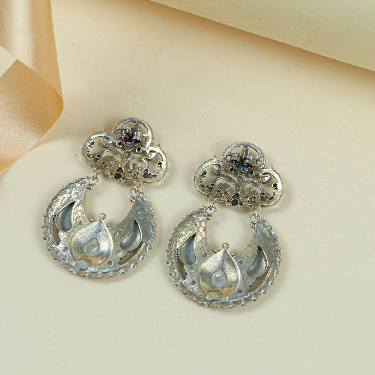 Anokhi Floral Chandballi Earrings | 925 Silver Earrings