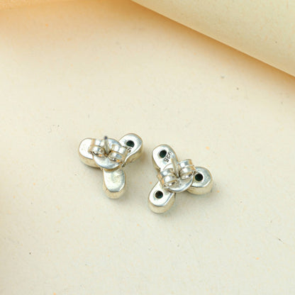 Ayushi Clover Stud Earrings | 925 silver