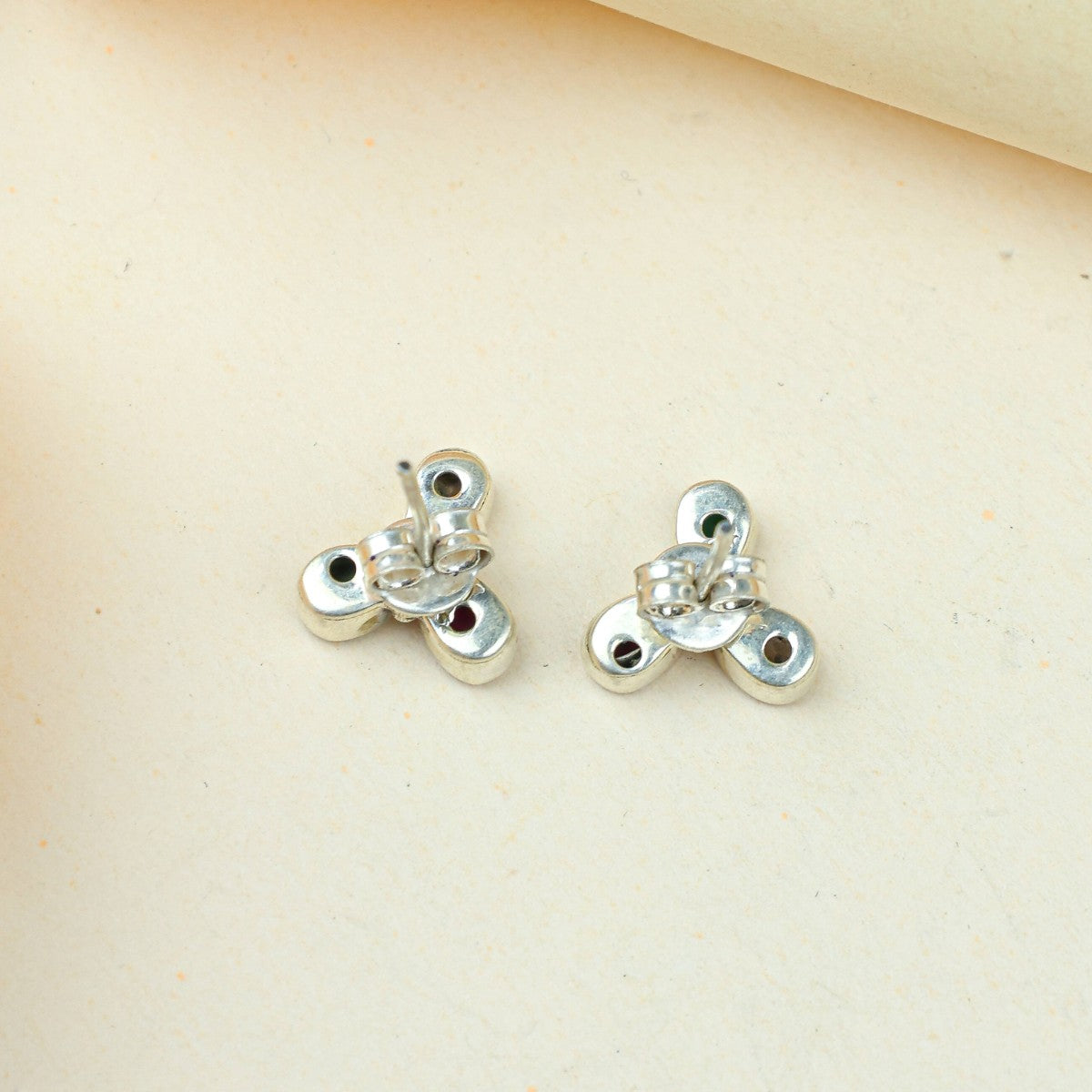 Ayushi Clover Stud Earrings | 925 silver